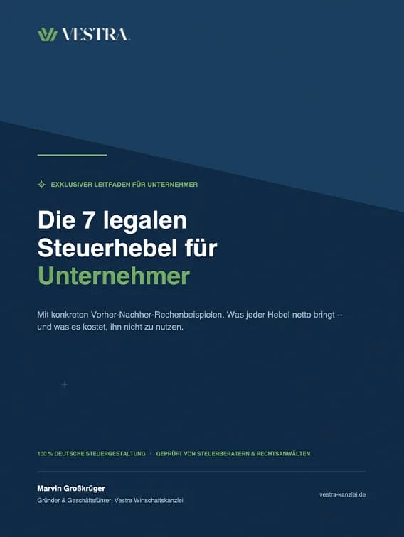 Die 7 legalen Steuerhebel für Unternehmer